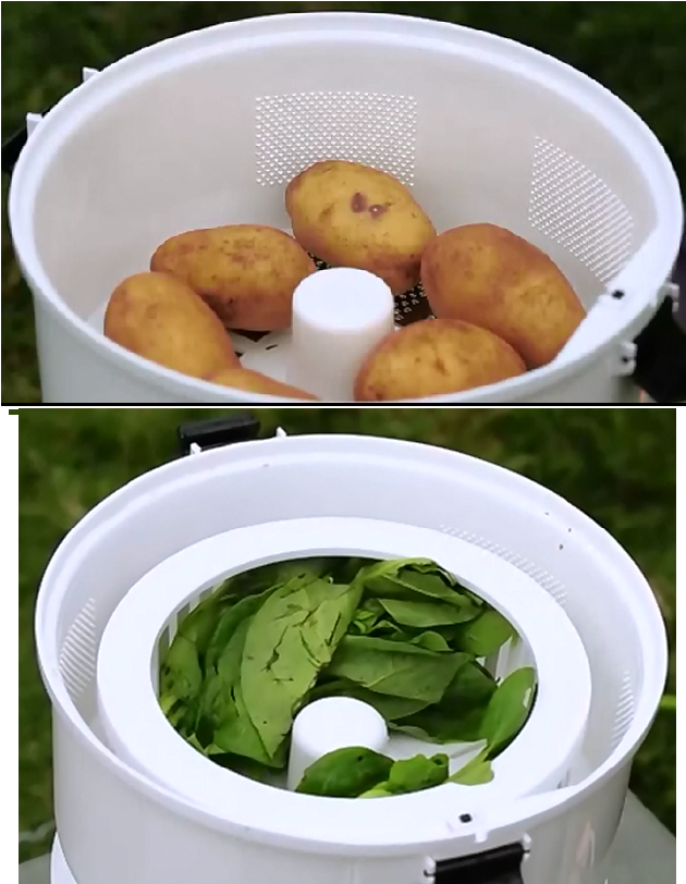 Electric Potato Peeler and Vegetable Spinner